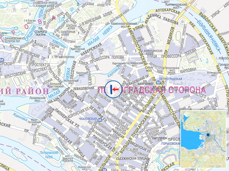 Чкаловская на карте санкт петербурга